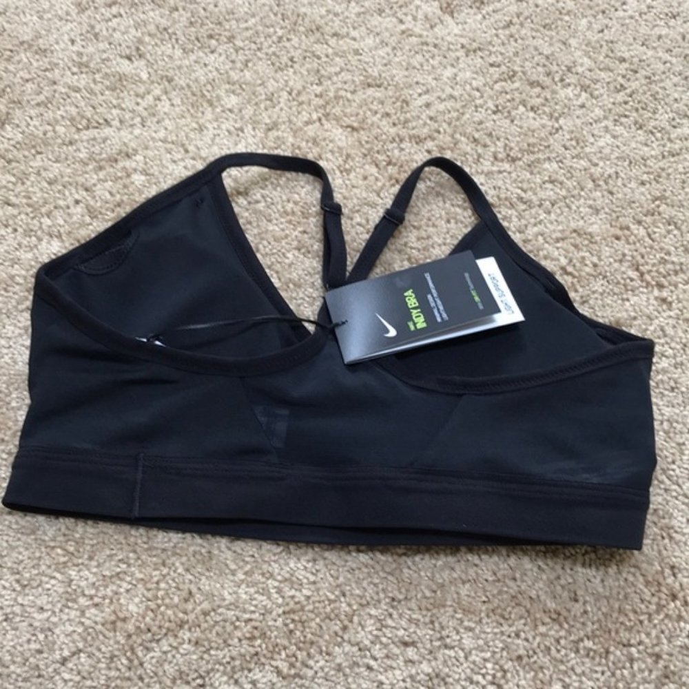 NWT! Nike black Size L Indy Sports Bra - Picture 2 of 4